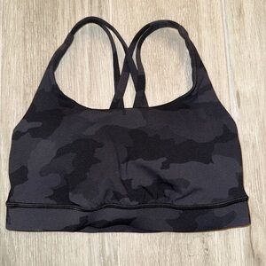 Lululemon Black Camo Sports Bra